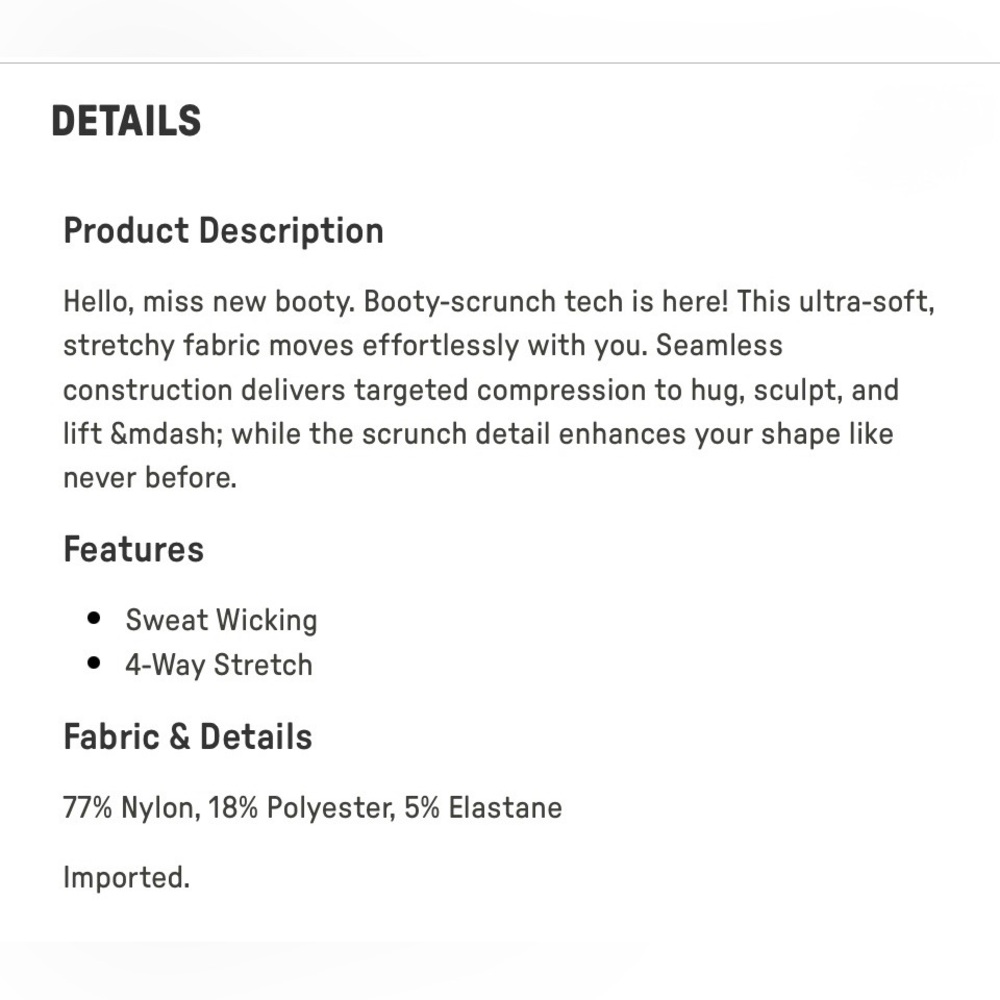 Fabletics Seamless Scrunch Black Shadow Blooms Legging Short | XS | NWT | 🌟Rare🌟 - Picture 10 of 11